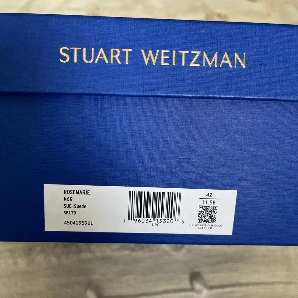 NWT Stuart Weitzman Rosemarie Leather Platform Espadrille Wedge Sandals sz 11.5 - Picture 10 of 10